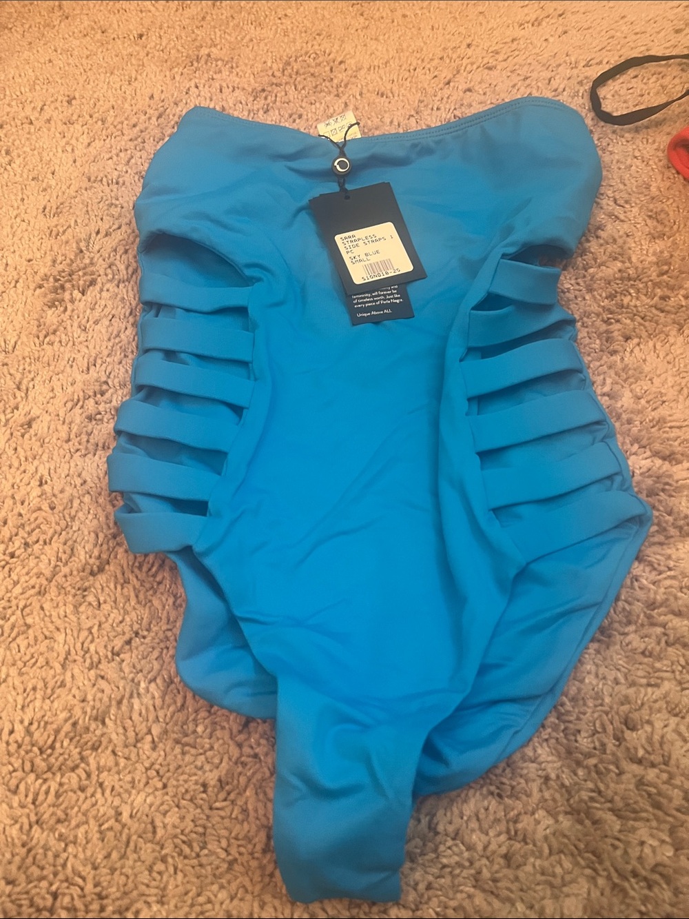 Perla Negra strapless once piece . NWT